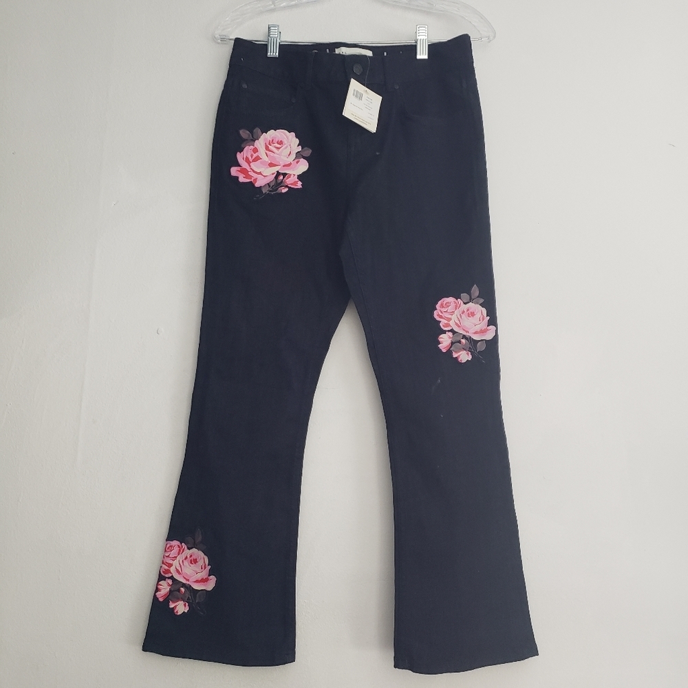 Kate Spade Rose Kick Flare Jean - Picture 2 of 10